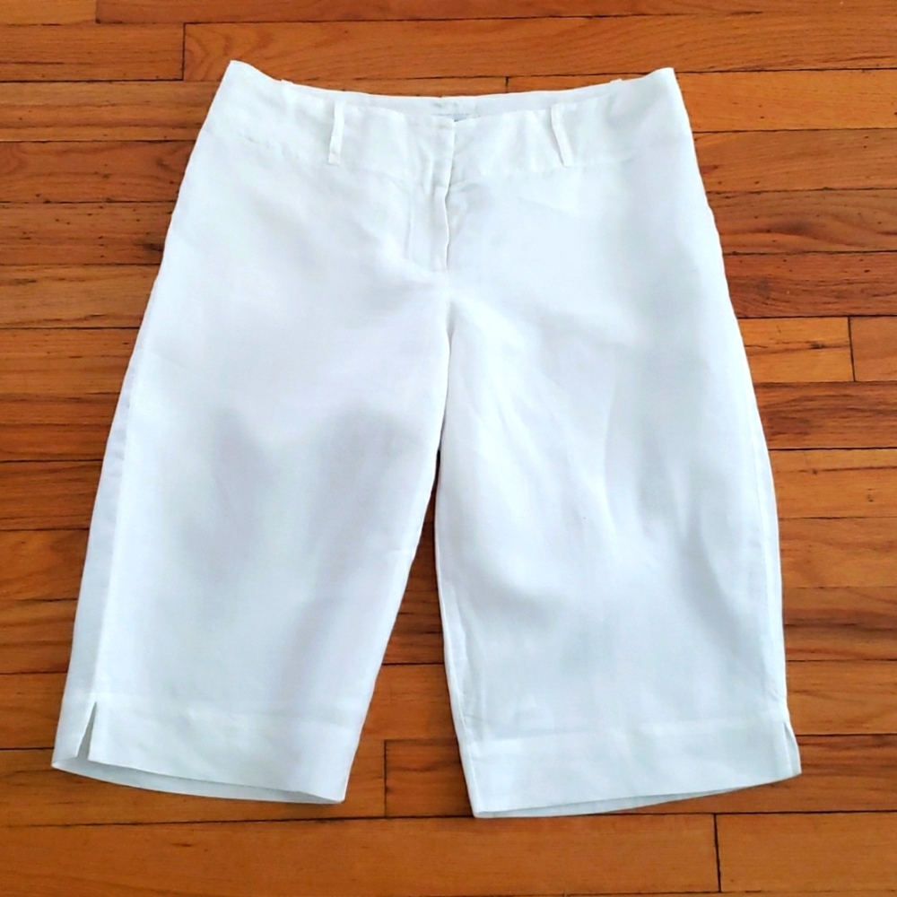 Linen Bermuda shorts